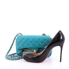 Chanel Classic Single Flap Bag Quilted Patent Mini