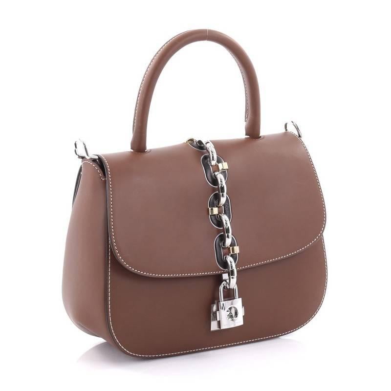 Brown Louis Vuitton Chain It Handbag Leather PM