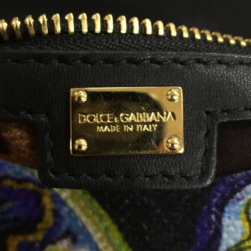 Dolce & Gabbana Miss Dolce Shoulder Bag Raffia and Leather Small 2