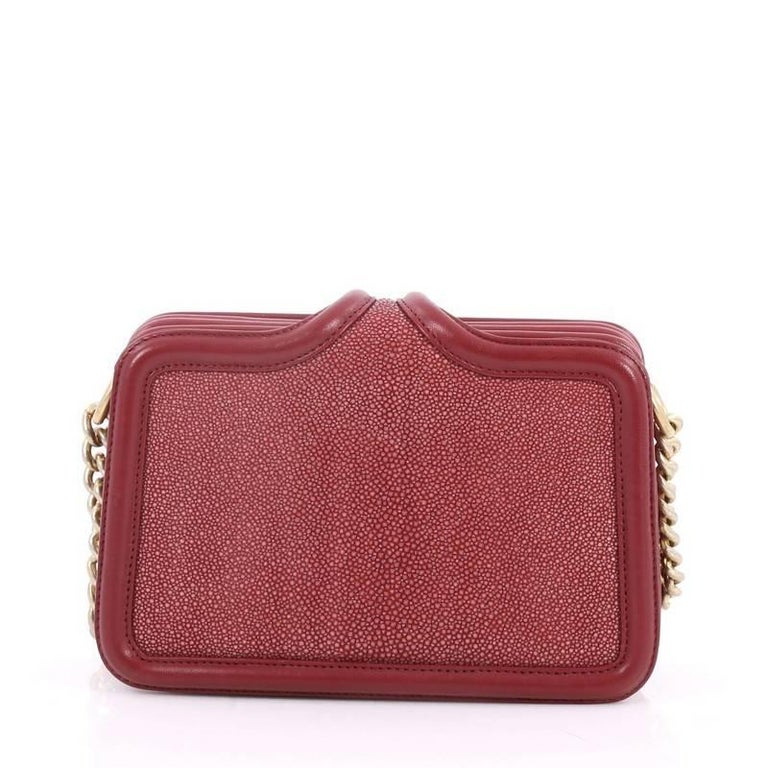 Chanel Boy Camera Bag Stingray Small at 1stDibs