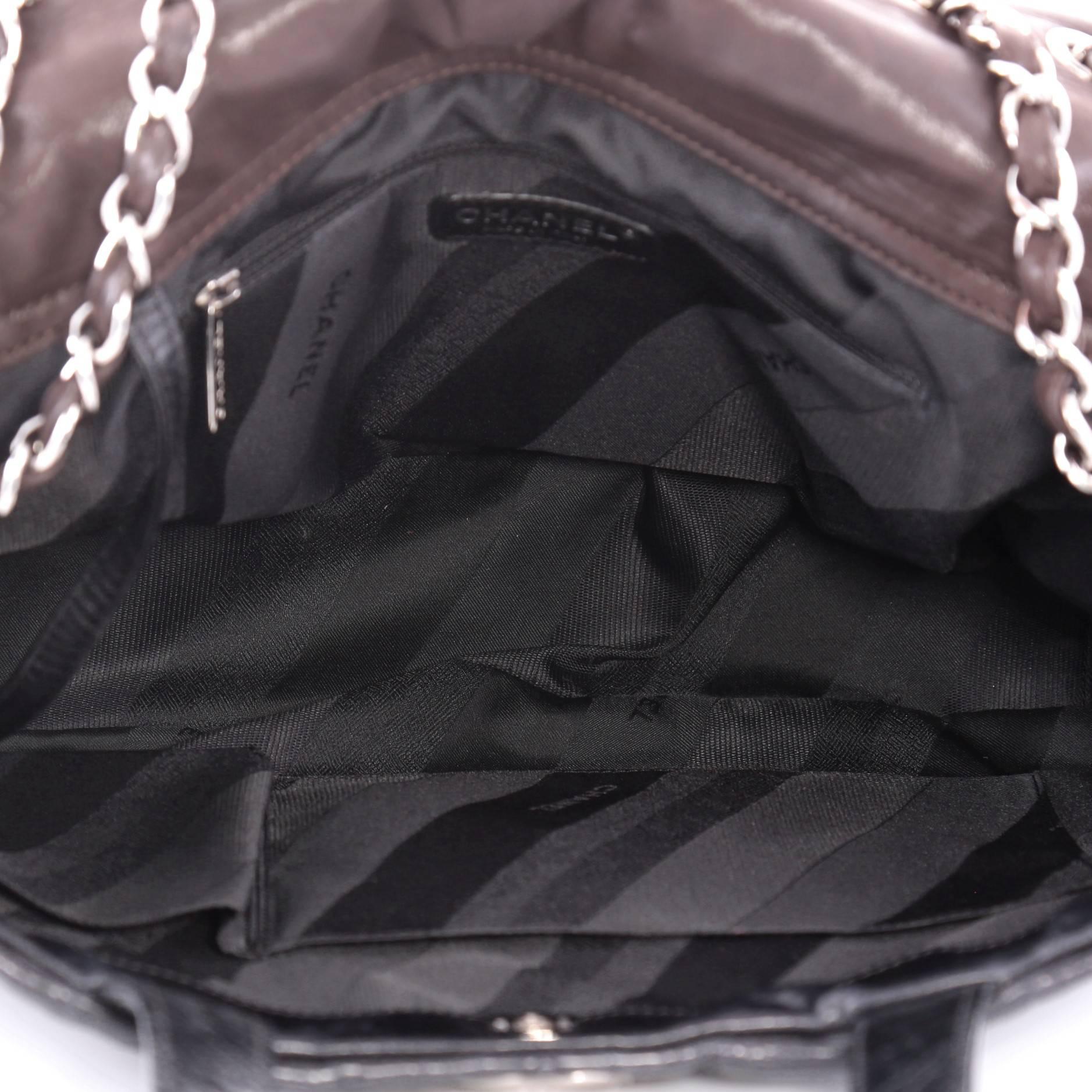 Women's or Men's Chanel Portobello Tote Quilted Glazed Calfskin Medium