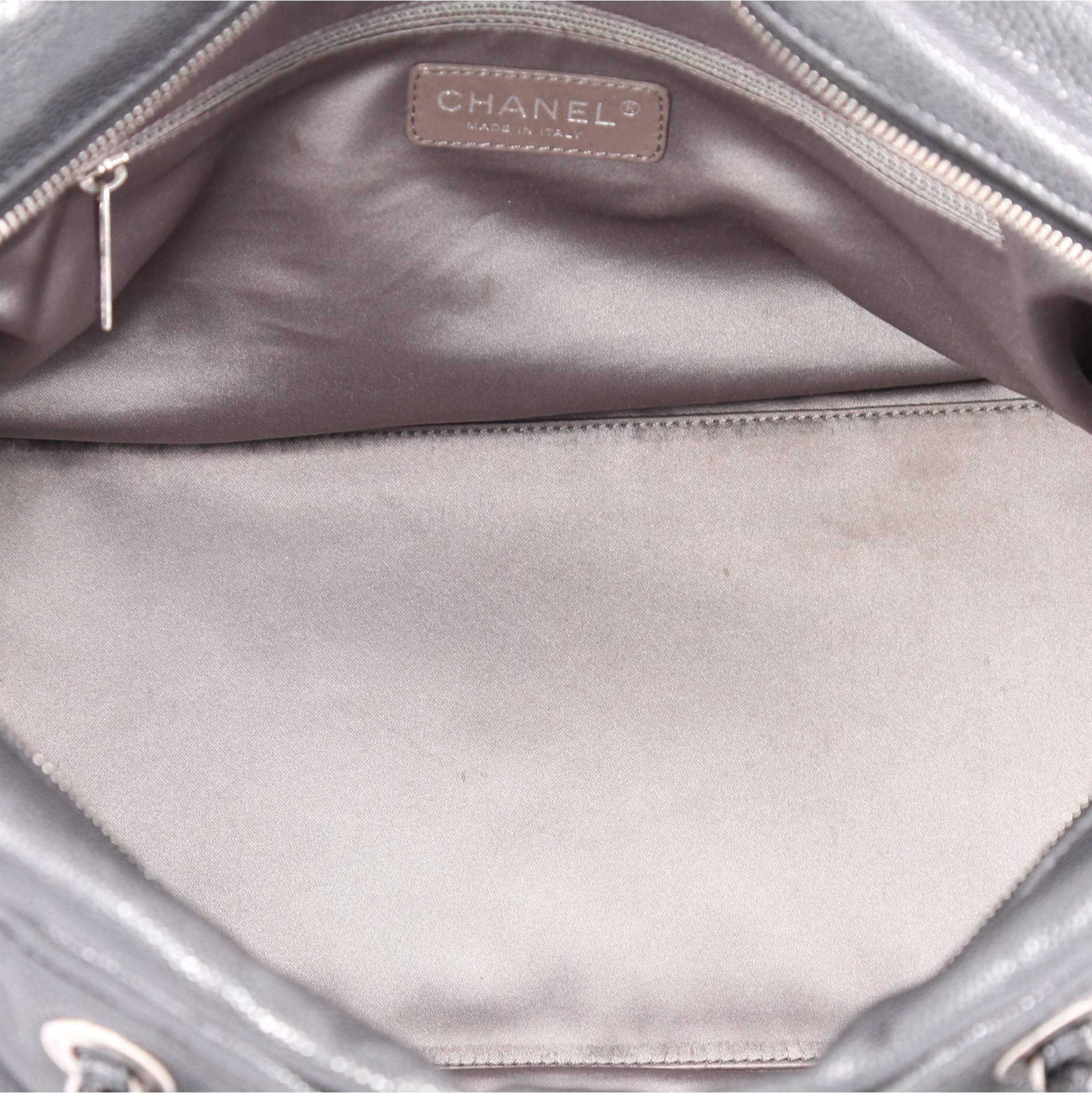Chanel Multipocket Bowling Bag Caviar Small In Good Condition In NY, NY