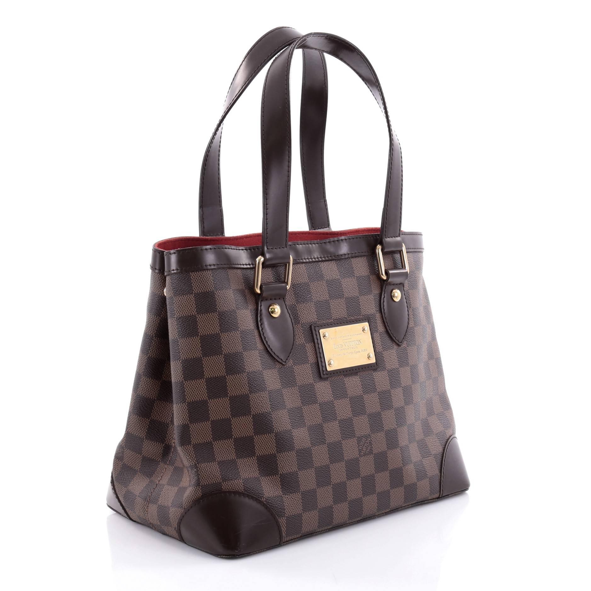 Black Louis Vuitton Hampstead Handbag Damier PM