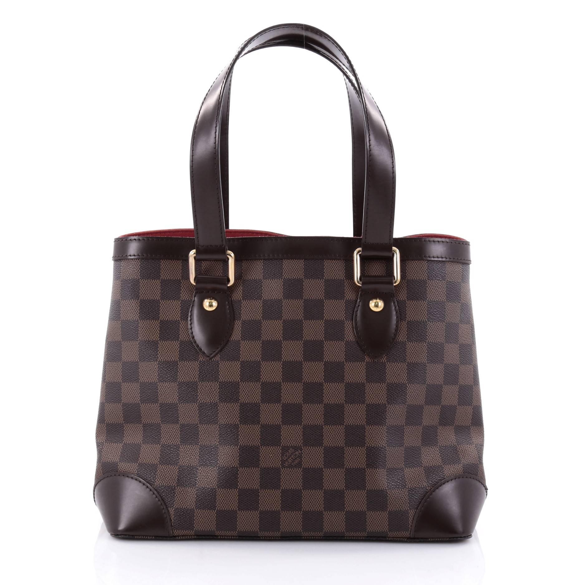 Louis Vuitton Hampstead Handbag Damier PM In Good Condition In NY, NY