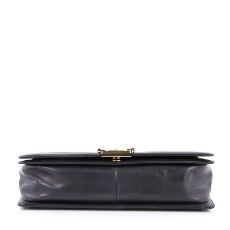 Women's Chanel Reverso Boy Flap Bag Glazed Calfkskin Large