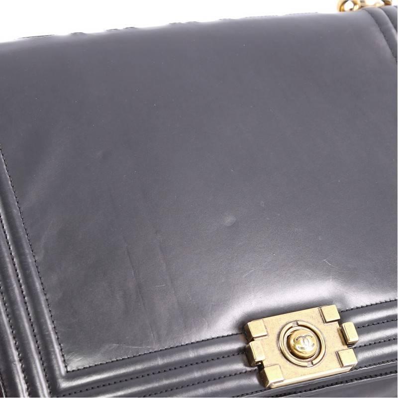 Chanel Reverso Boy Flap Bag Glazed Calfkskin Large 1