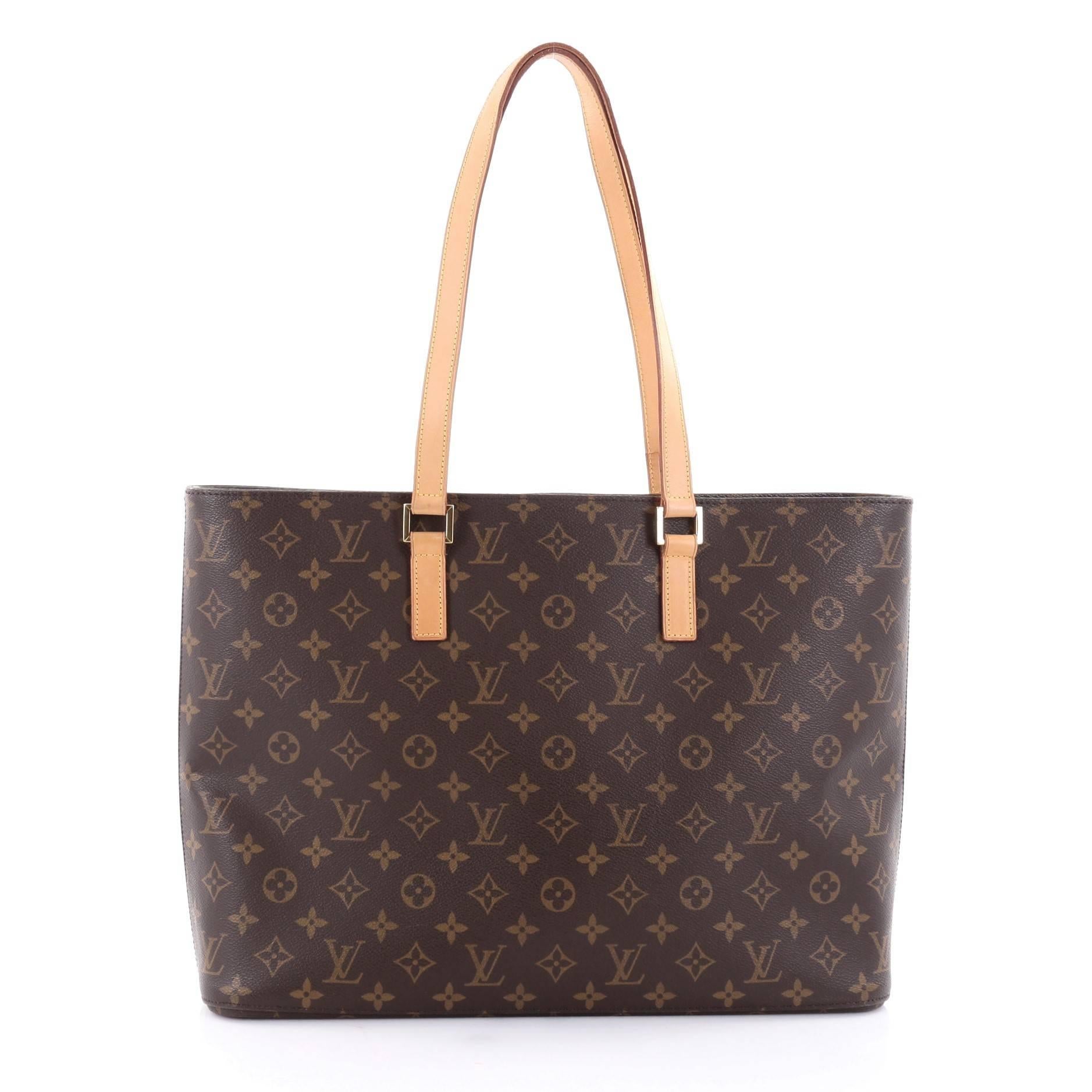 Louis Vuitton Luco Monogram Canvas Handbag  In Good Condition In NY, NY