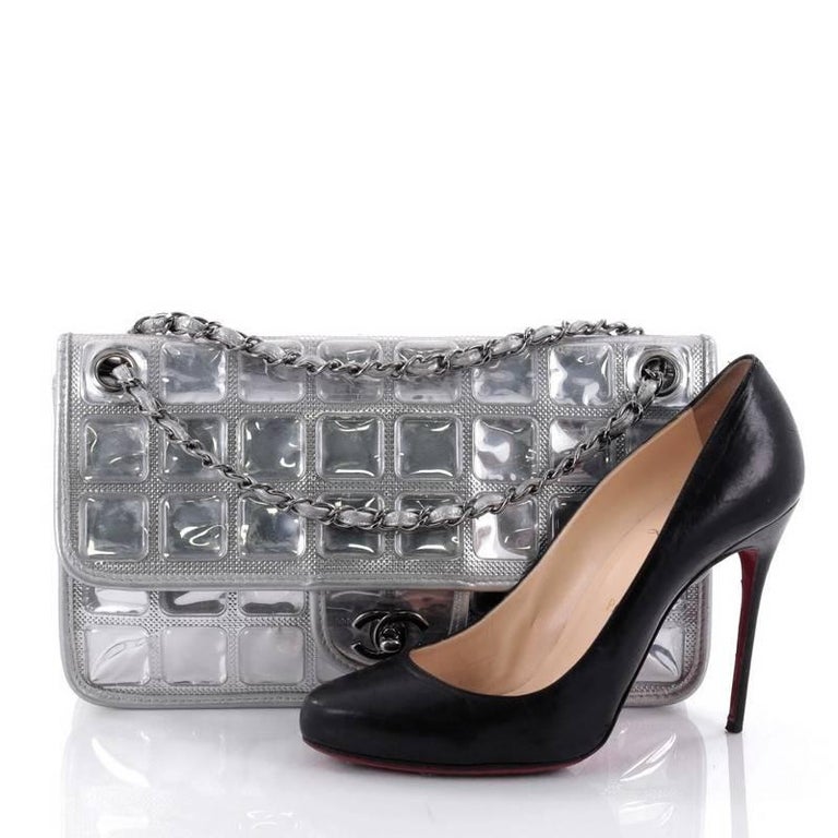 Chanel Ice Cube Flap Bag Quilted Vinyl at 1stDibs