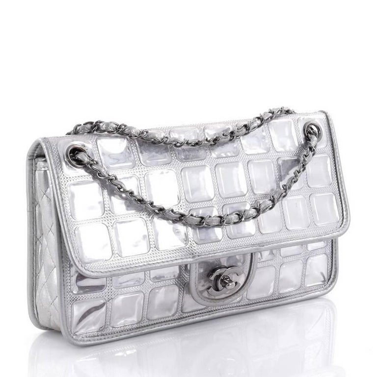 Chanel Ice Cube Flap Bag Quilted Vinyl at 1stDibs