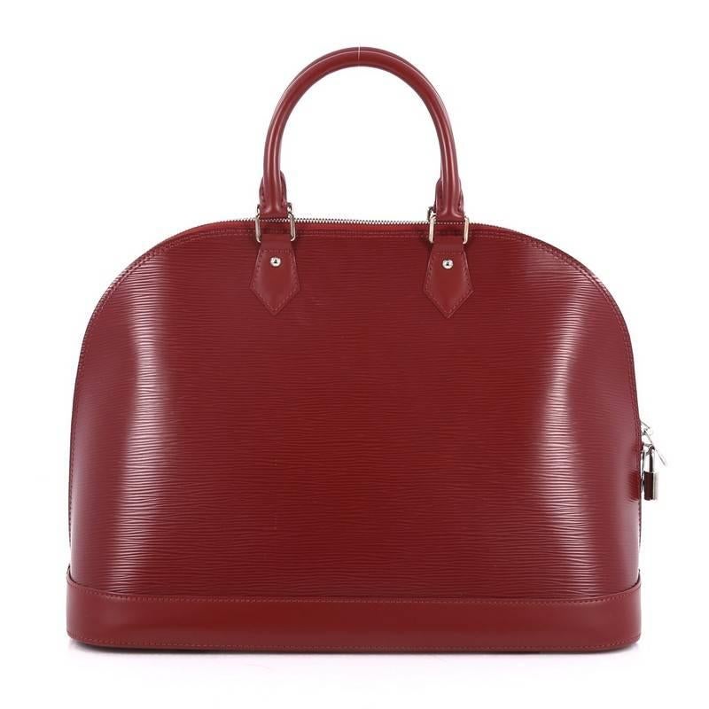 Louis Vuitton Alma Handbag Epi Leather GM In Good Condition In NY, NY