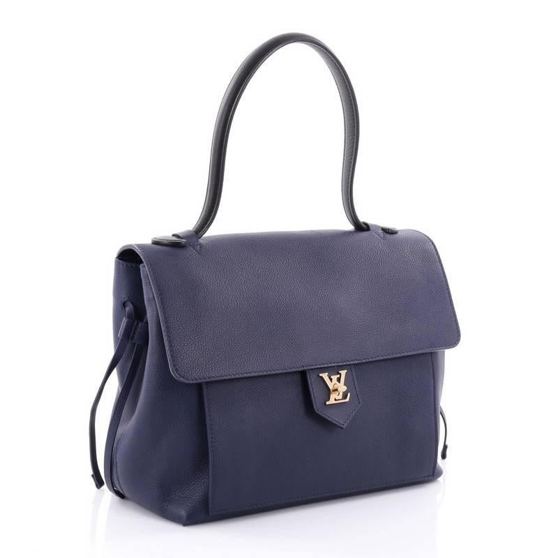 Black Louis Vuitton Lockme Handbag Leather PM