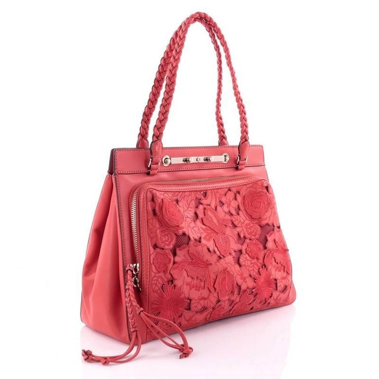 Valentino Demetra Tote Leather Lace at 1stDibs