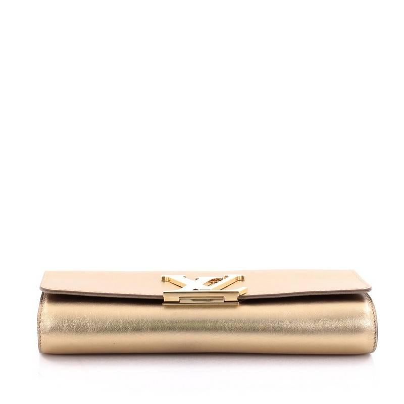 Women's Louis Vuitton Louise Clutch Leather Long