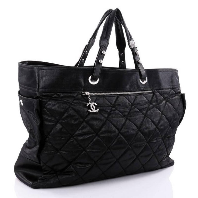 Chanel Biarritz Tote Quilted Coated Canvas XL at 1stDibs | chanel biarritz  bag, chanel biarritz tote review