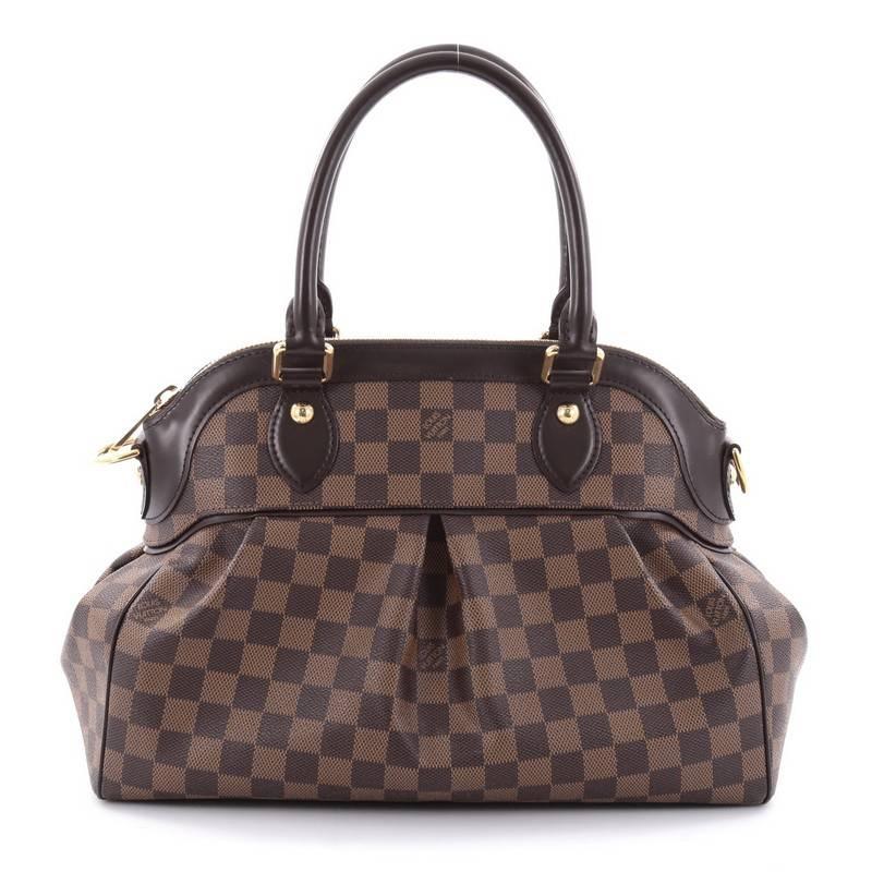 Black Louis Vuitton Trevi Handbag Damier PM 