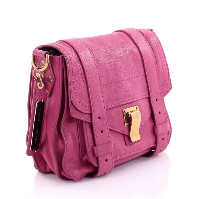 Pink  Proenza Schouler PS1 Pouch Leather