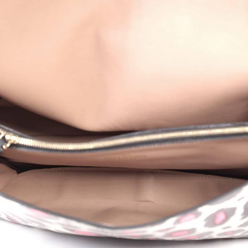 Valentino Rockstud Chain Soft Flap Bag Printed Python Medium 4