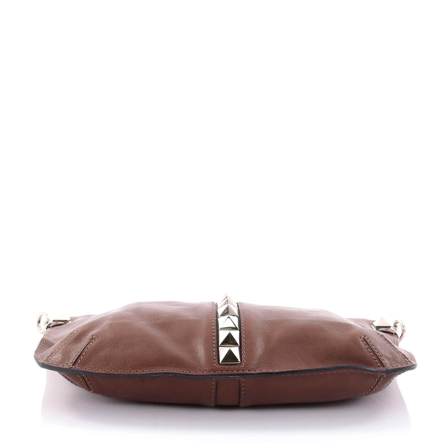 Women's or Men's Valentino Glam Lock Convertible Medium Shoulder Bag Leather 