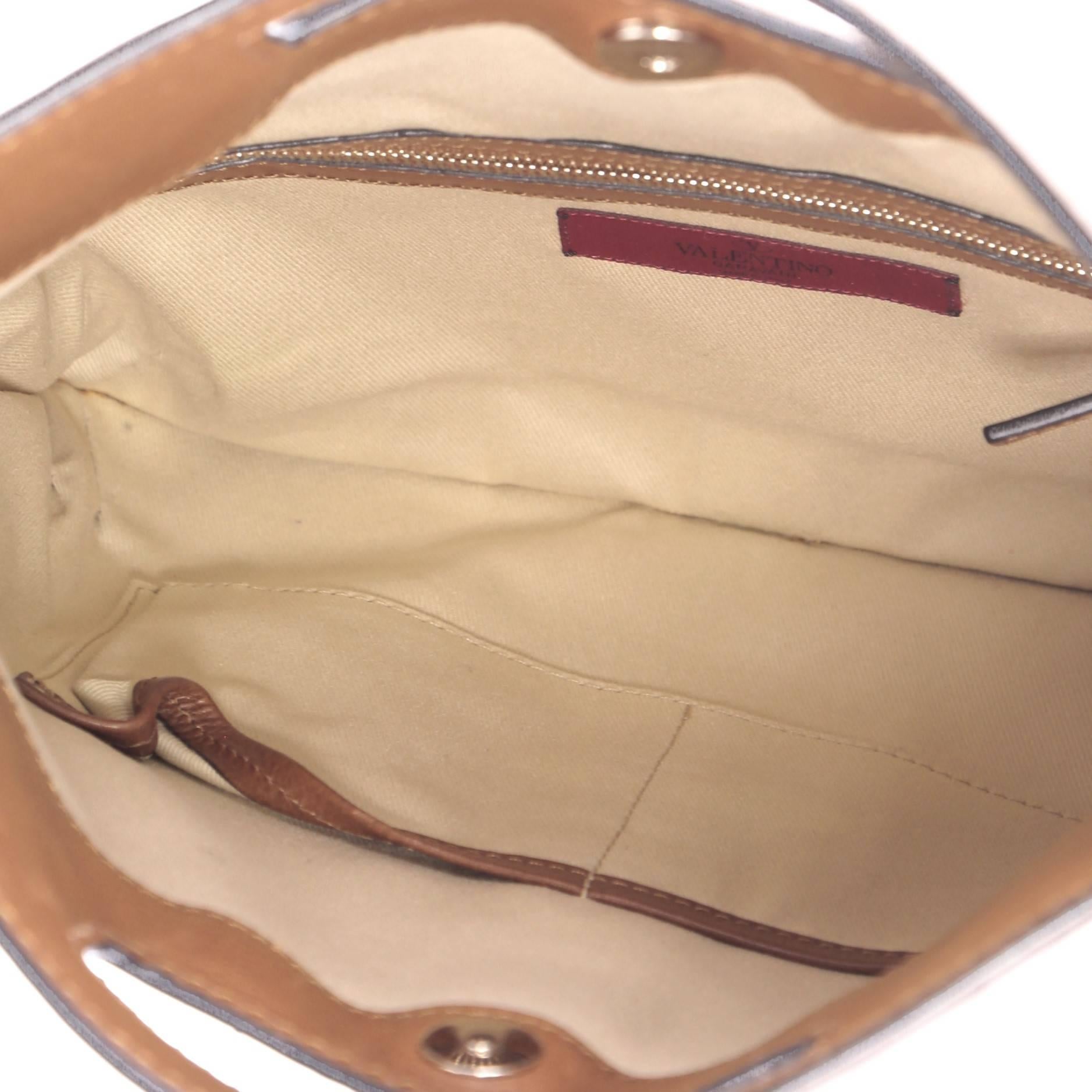Valentino Glam Lock Convertible Medium Shoulder Bag Leather  2