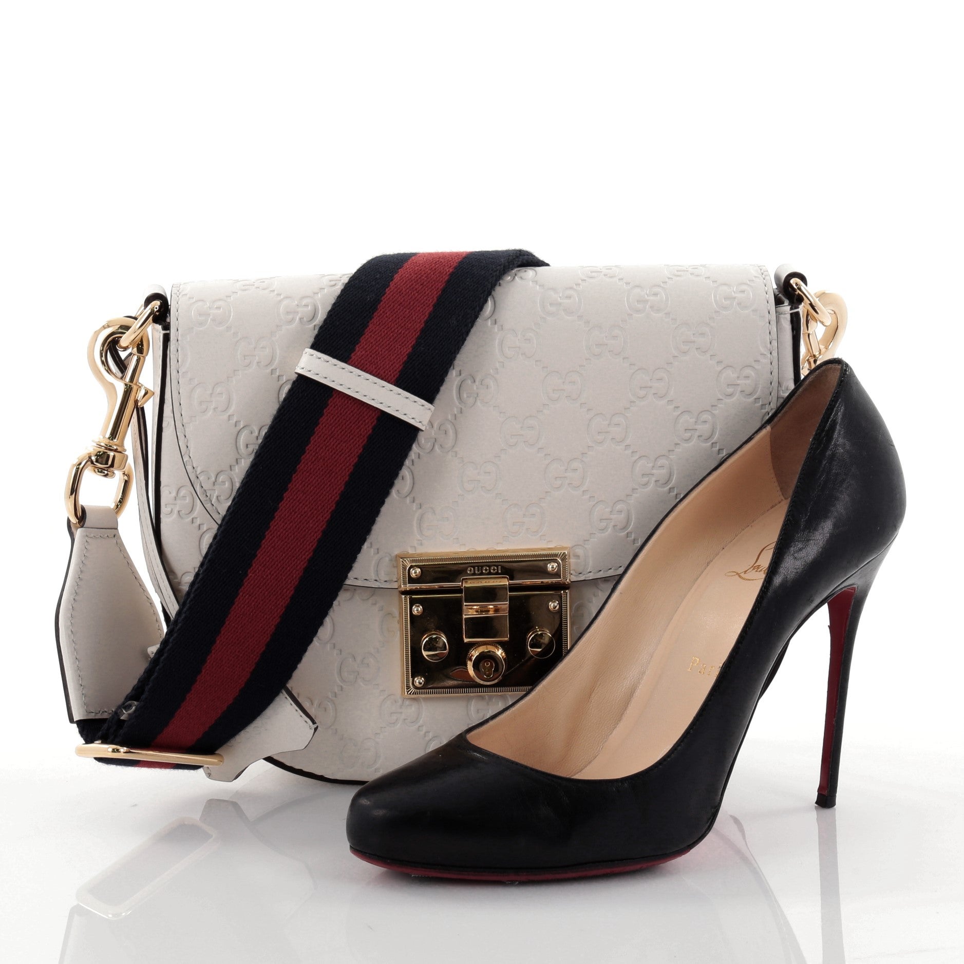 gucci padlock saddle bag