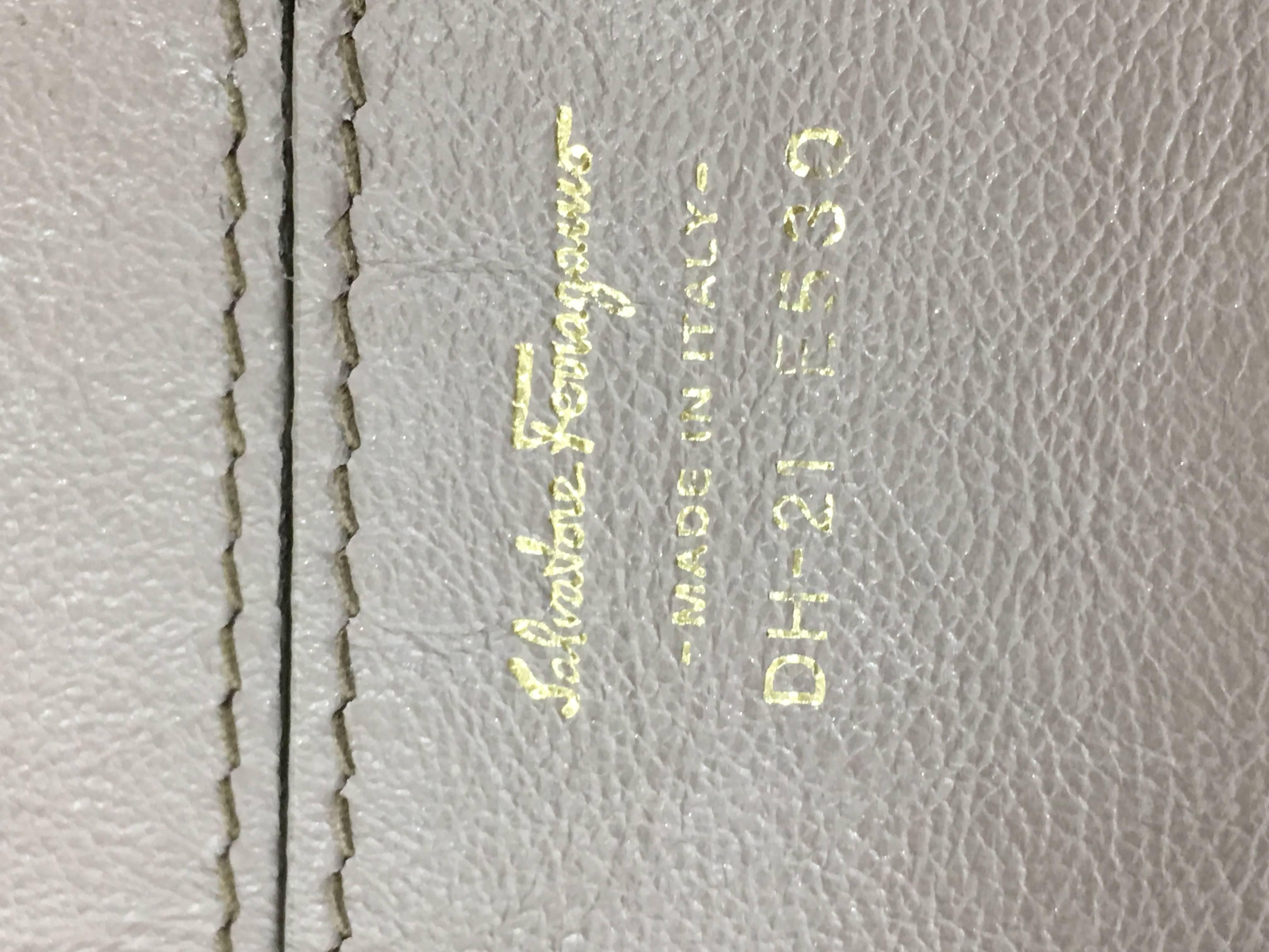 Salvatore Ferragamo Sofia Satchel Pebbled Leather Medium 2