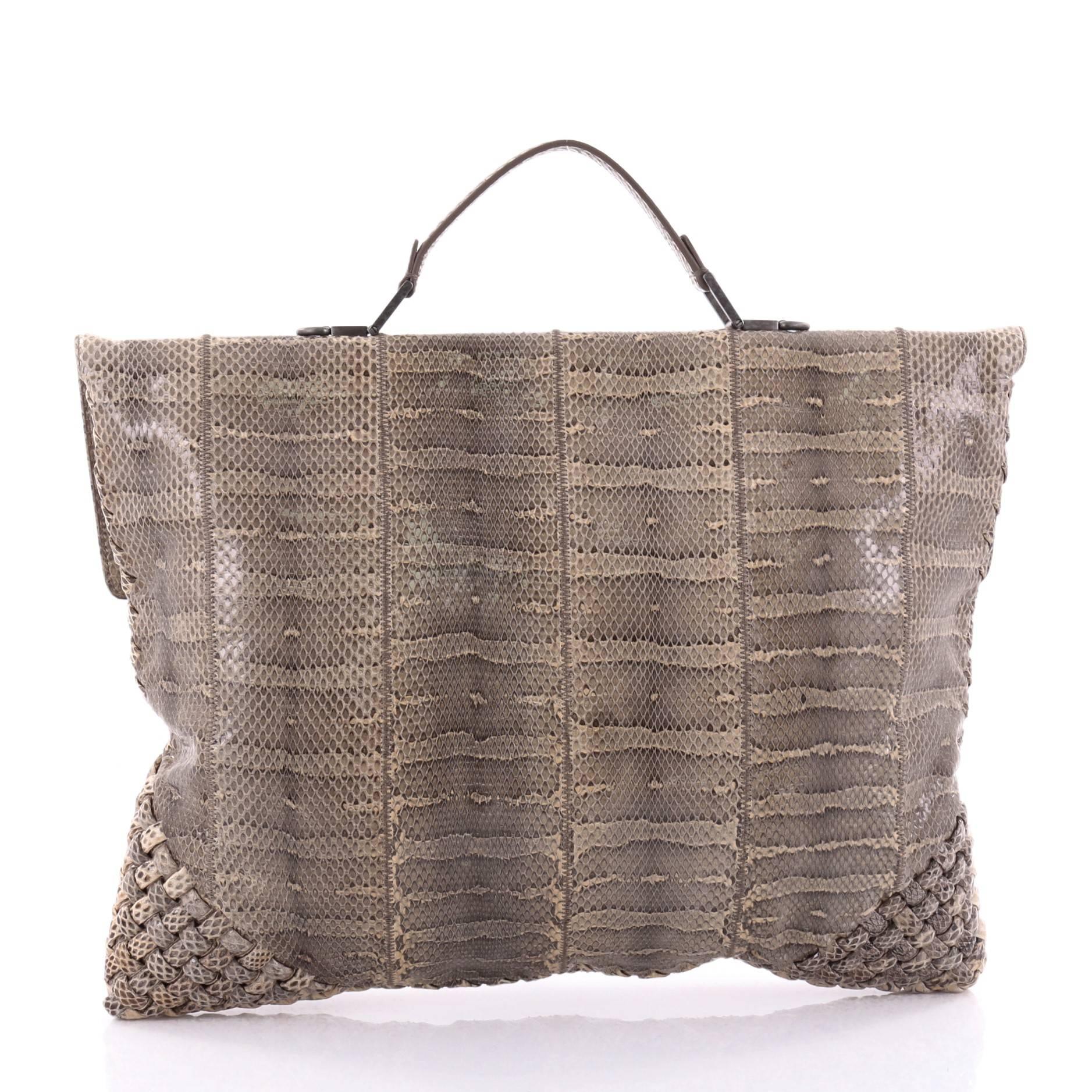 Women's or Men's Bottega Veneta Studio 73 Briefcase Ayers with Intrecciato Detail