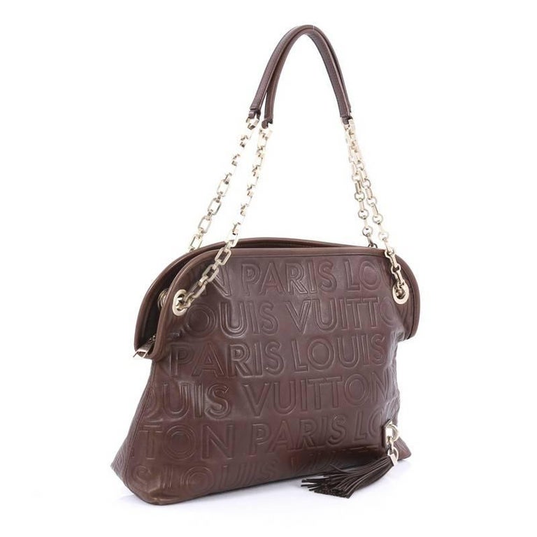 Louis Vuitton Limited Edition Paris Souple Wish Bag Leather at 1stdibs