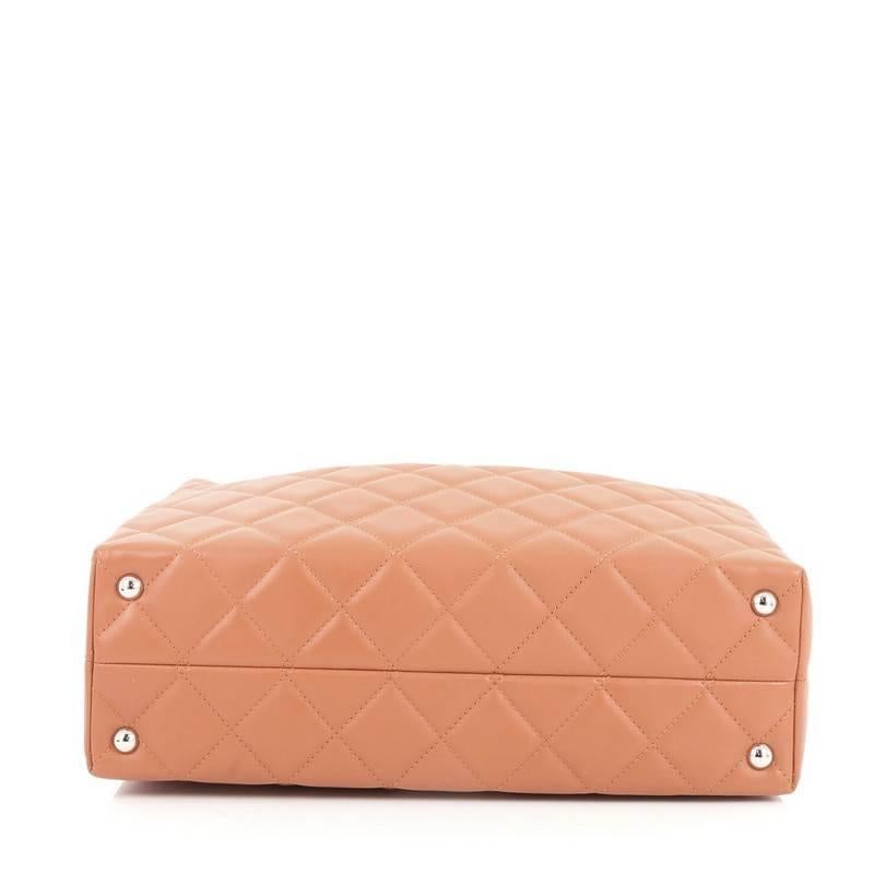 Women's Chanel In The Business Tote Quilted Lambskin Large