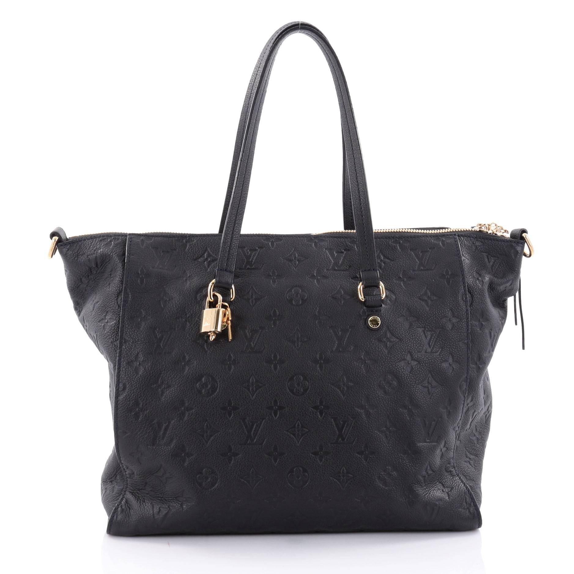 Louis Vuitton Lumineuse Handbag Monogram Empreinte Leather PM In Good Condition In NY, NY