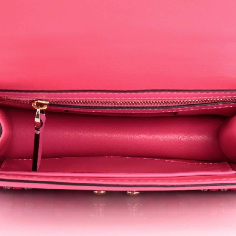 Valentino Glam Lock Shoulder Bag Embellished Leather Small 1