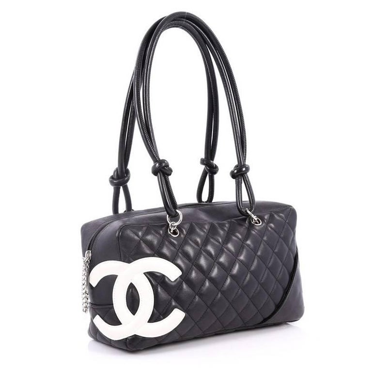 Chanel Cambon Bowler Bag Quilted Leather Medium at 1stDibs
