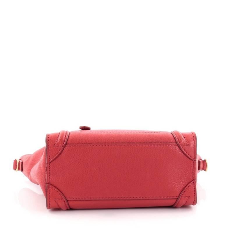 Women's or Men's Celine Luggage Handbag Grainy Leather Nano