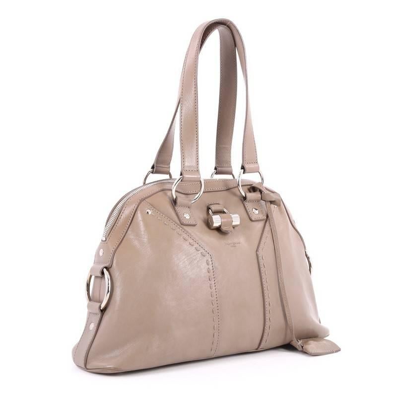 Brown Saint Laurent Muse Shoulder Bag Leather Medium