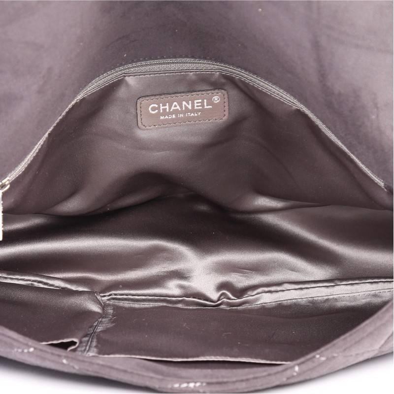 Chanel Rodeo Drive Flap Bag Quilted Fabric Large 1