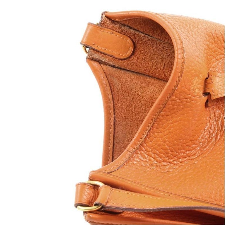 Hermès Vintage - Taurillon Clemence Sac Good News Crossbody Bag - Orange -  Leather Crossbody Bag - Avvenice