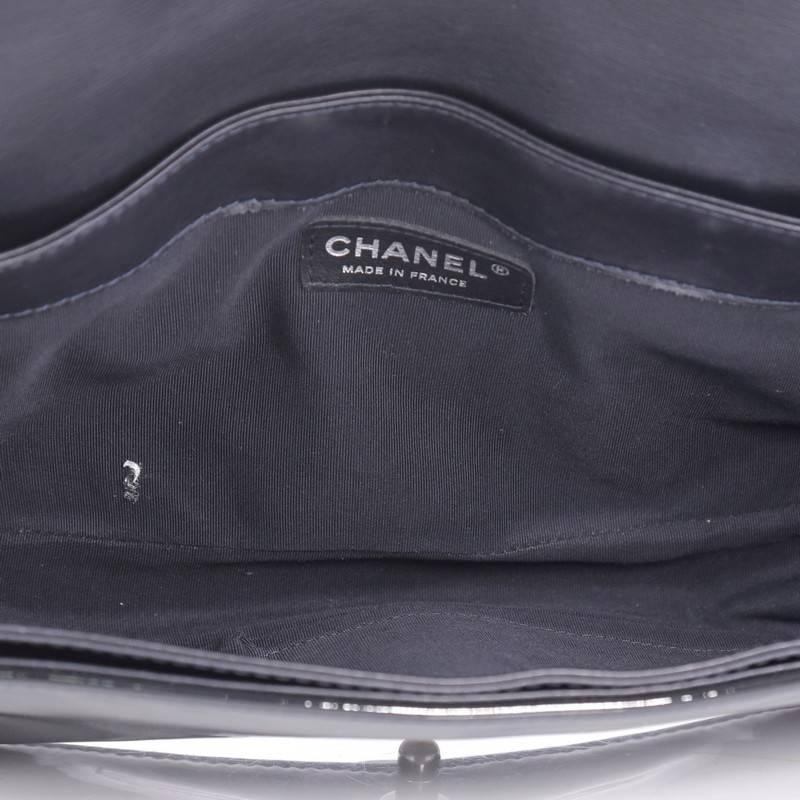 Chanel Reverso Boy Flap Bag Patent New Medium 1