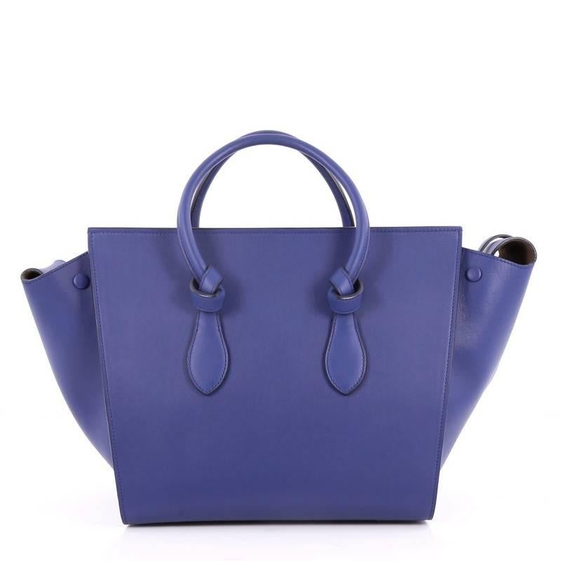 Celine Tie Knot Tote Smooth Leather Small In Good Condition In NY, NY