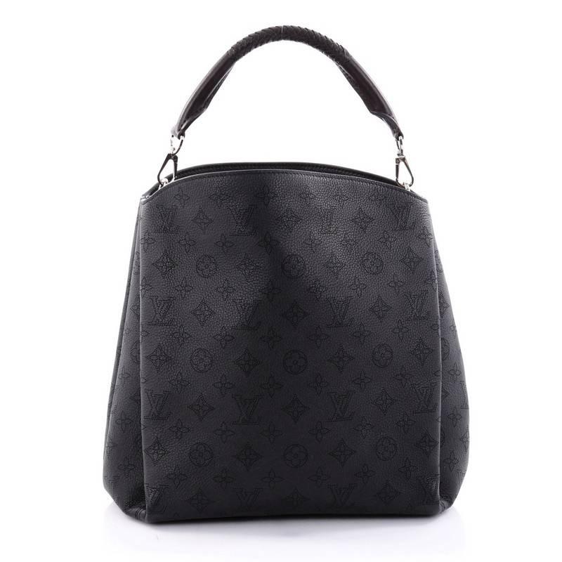 Louis Vuitton Babylone Handbag Mahina Leather PM In Good Condition In NY, NY