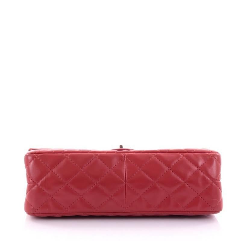 Red Chanel Reissue 2.55 Handbag Quilted Lambskin 226