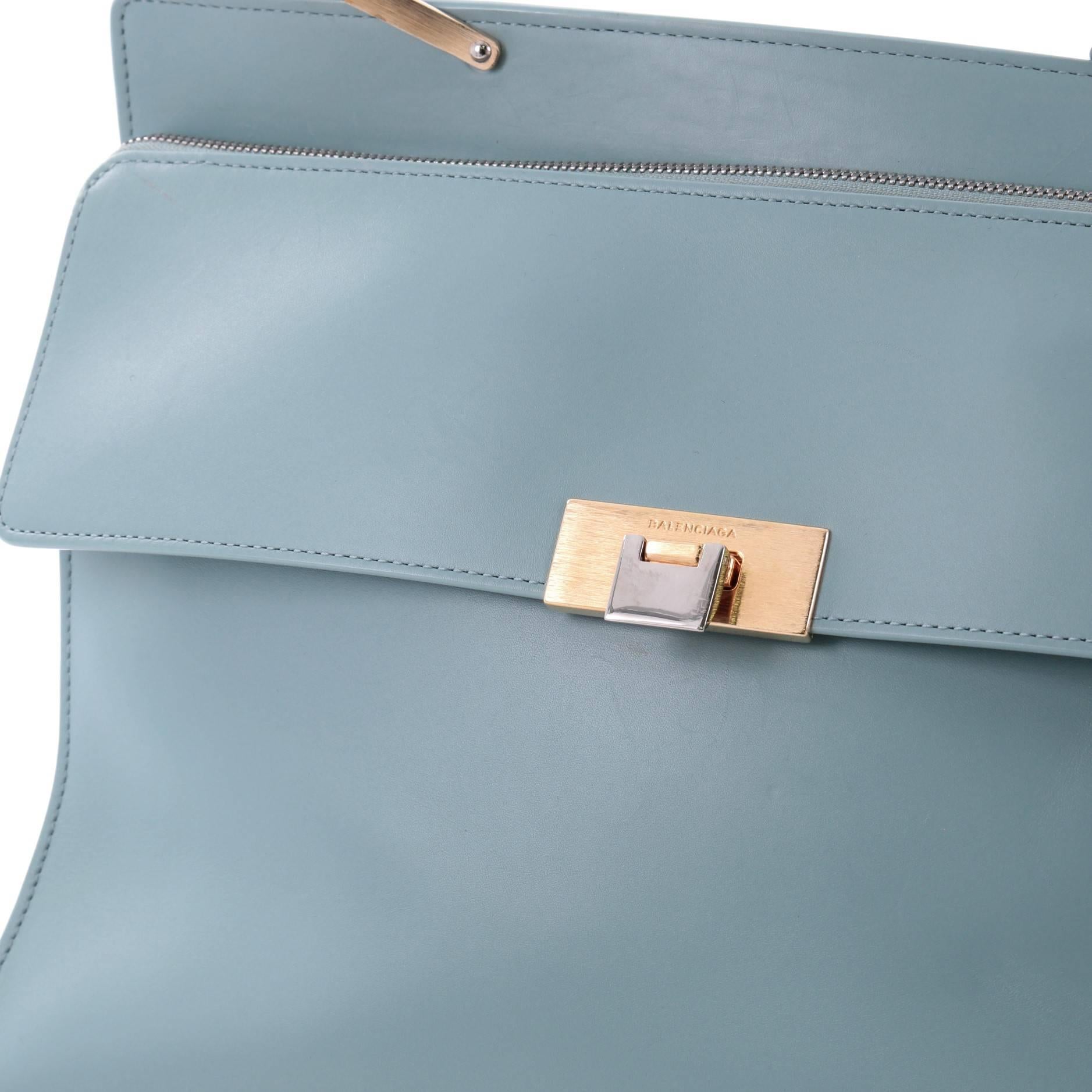 Balenciaga Le Dix Zip Cartable Top Handle Bag Leather Medium 1