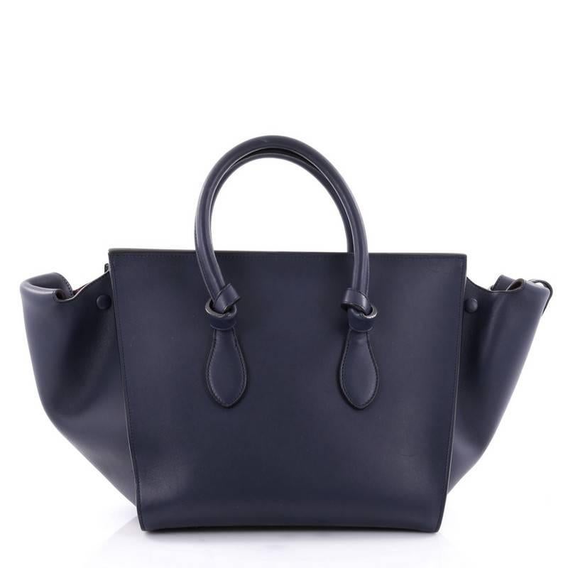  Celine Tie Knot Tote Smooth Leather Small In Good Condition In NY, NY
