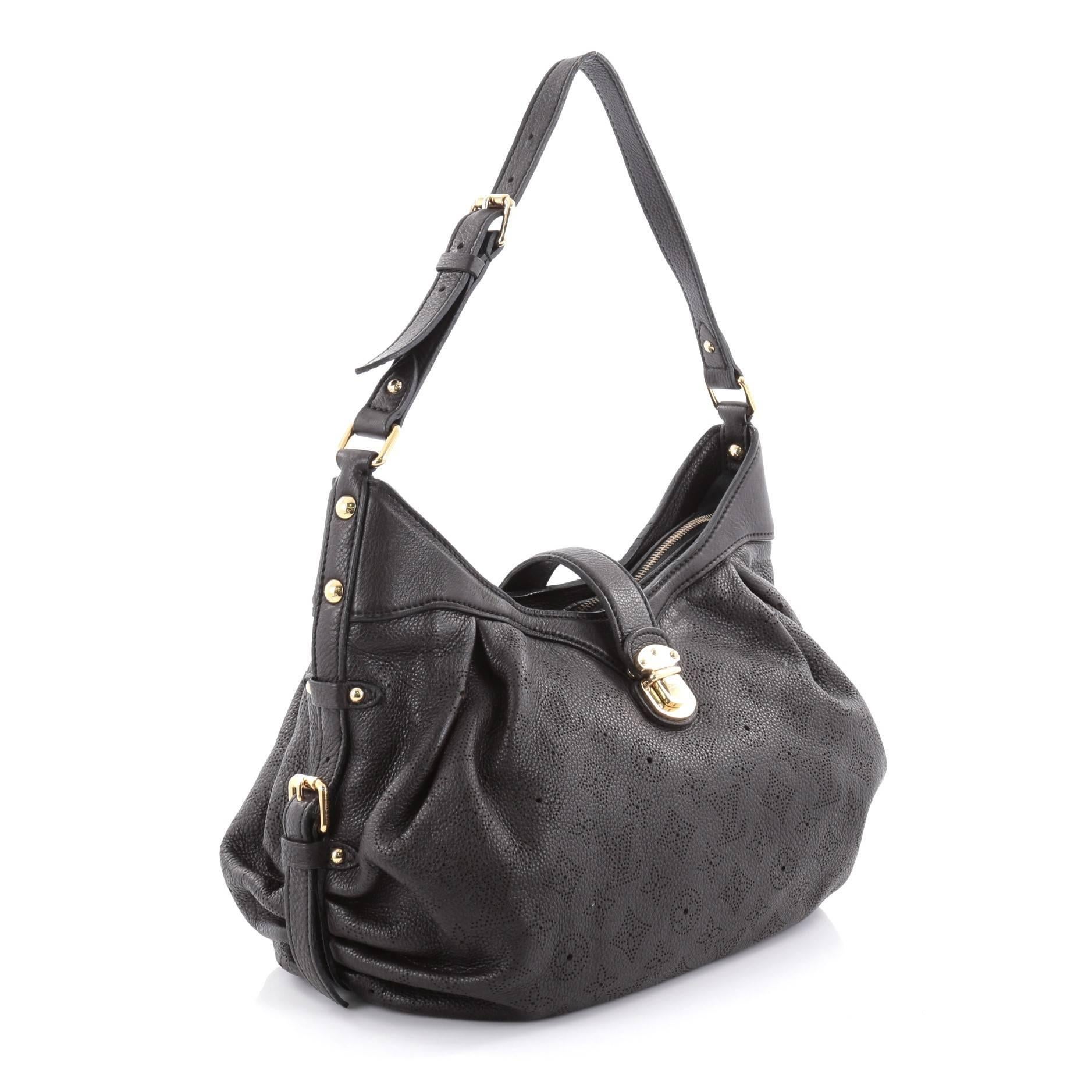 Black Louis Vuitton XS Crossbody Bag Mahina Leather 