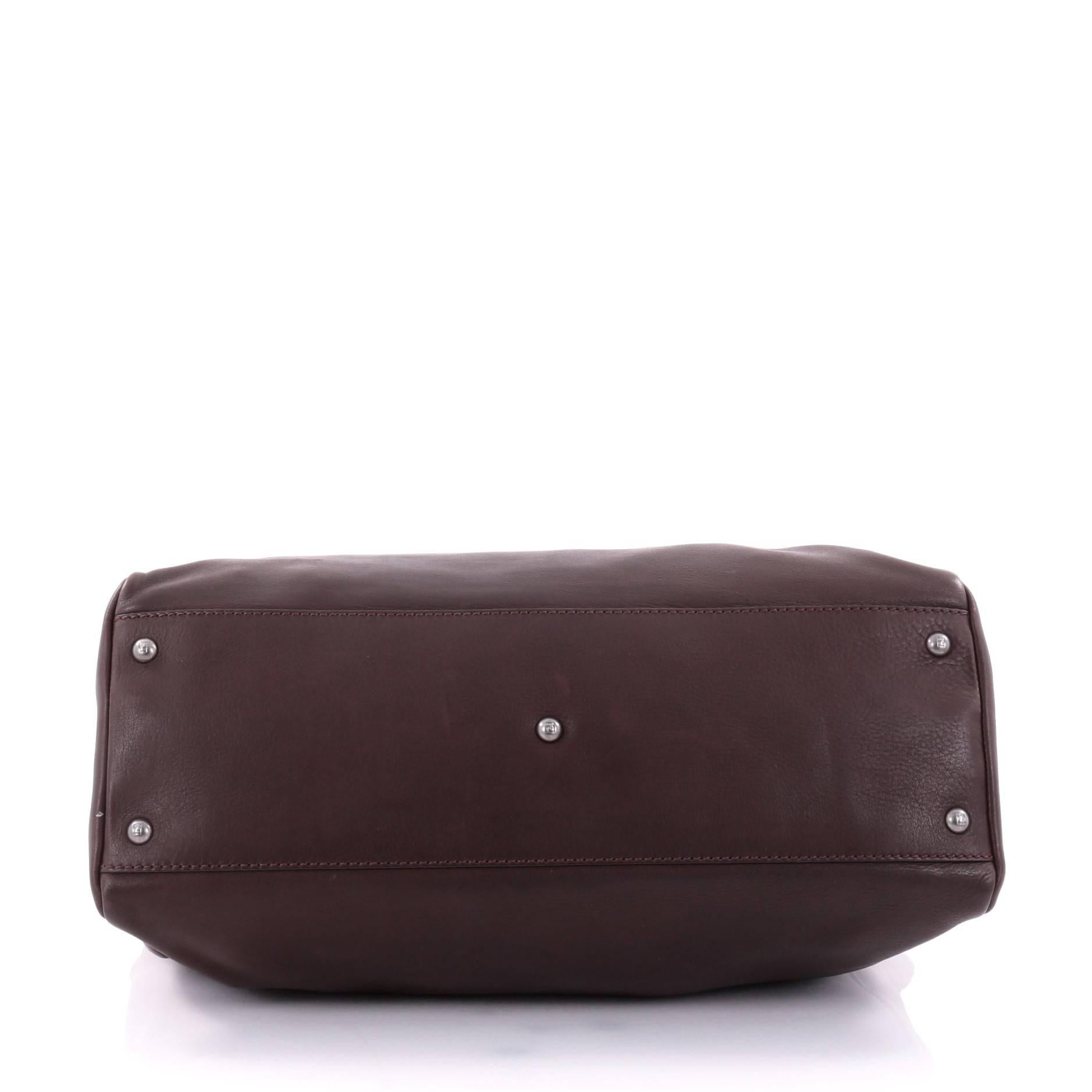 Fendi Peekaboo Handbag Leather Large In Good Condition In NY, NY