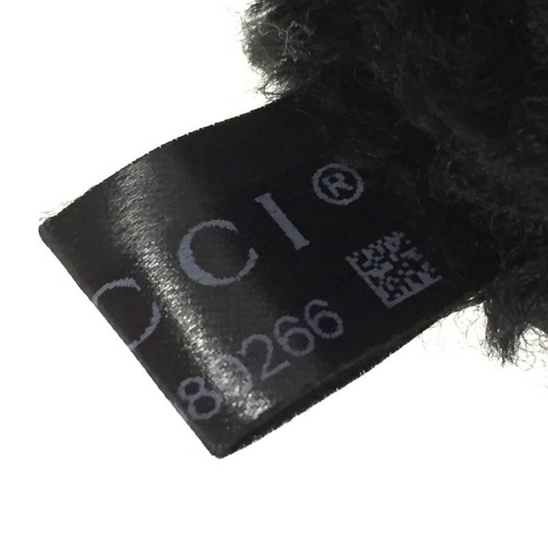 Gucci Soho Chain Strap Shoulder Bag Patent and Shearling Medium 2