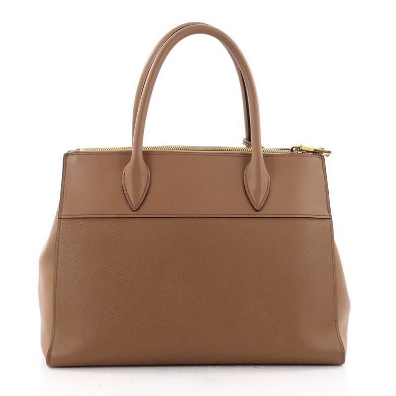Prada Paradigme Handbag Saffiano Leather Medium In Good Condition In NY, NY