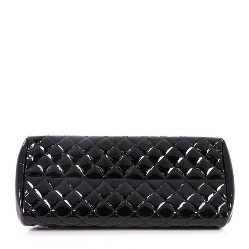 Women's Chanel Just Mademoiselle Handbag Quilted Patent Medium