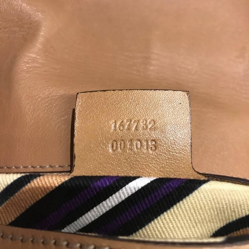 Gucci Britt Tassel Flap Bag Leather Medium In Good Condition In NY, NY