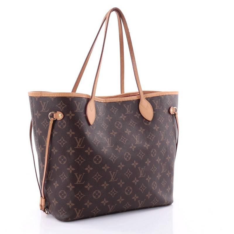 Black Louis Vuitton Neverfull NM Tote Monogram Canvas MM