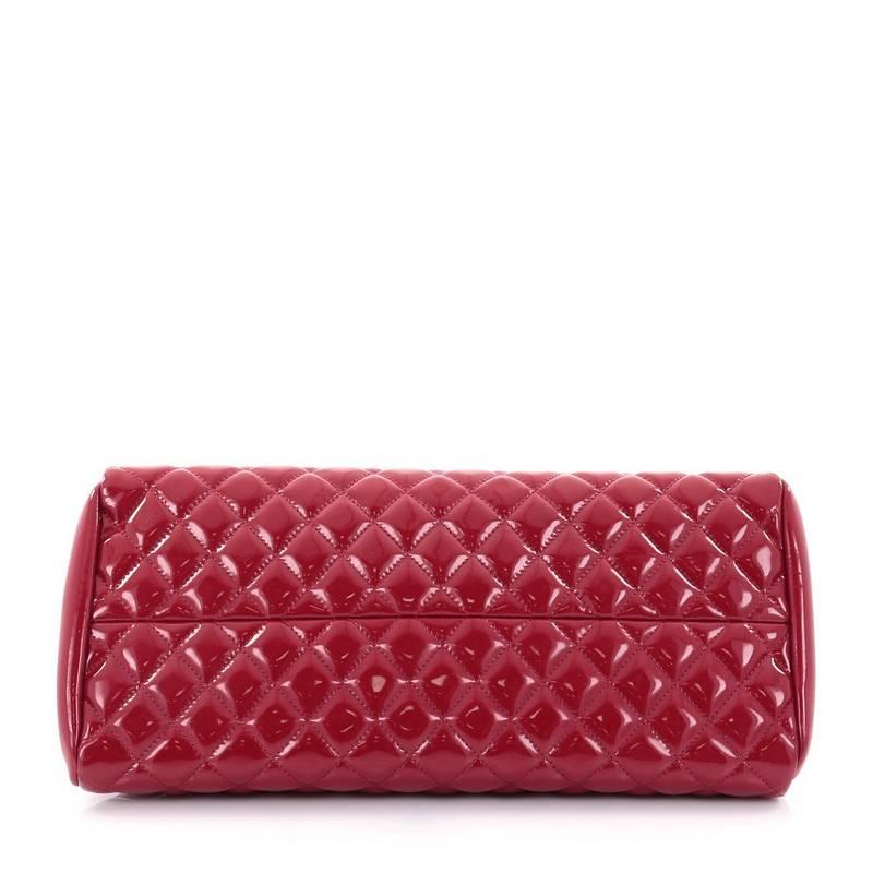 Women's or Men's Chanel Just Mademoiselle Handbag Quilted Patent Medium