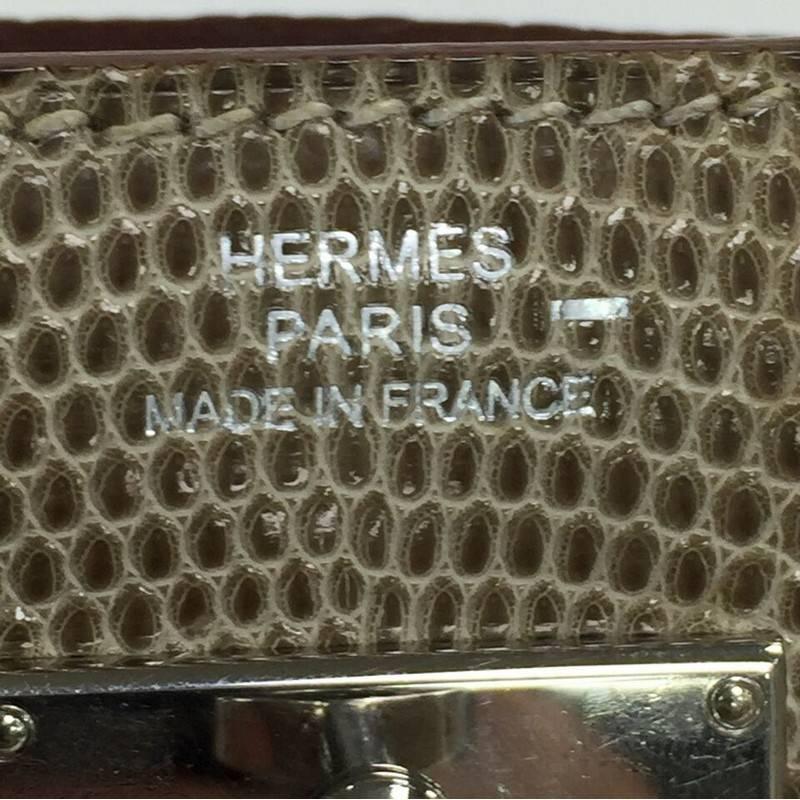 Hermes Kelly Wallet Lizard Long 4